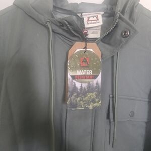 One Step Ahead Green Raincoat Hooded Water-Resistant